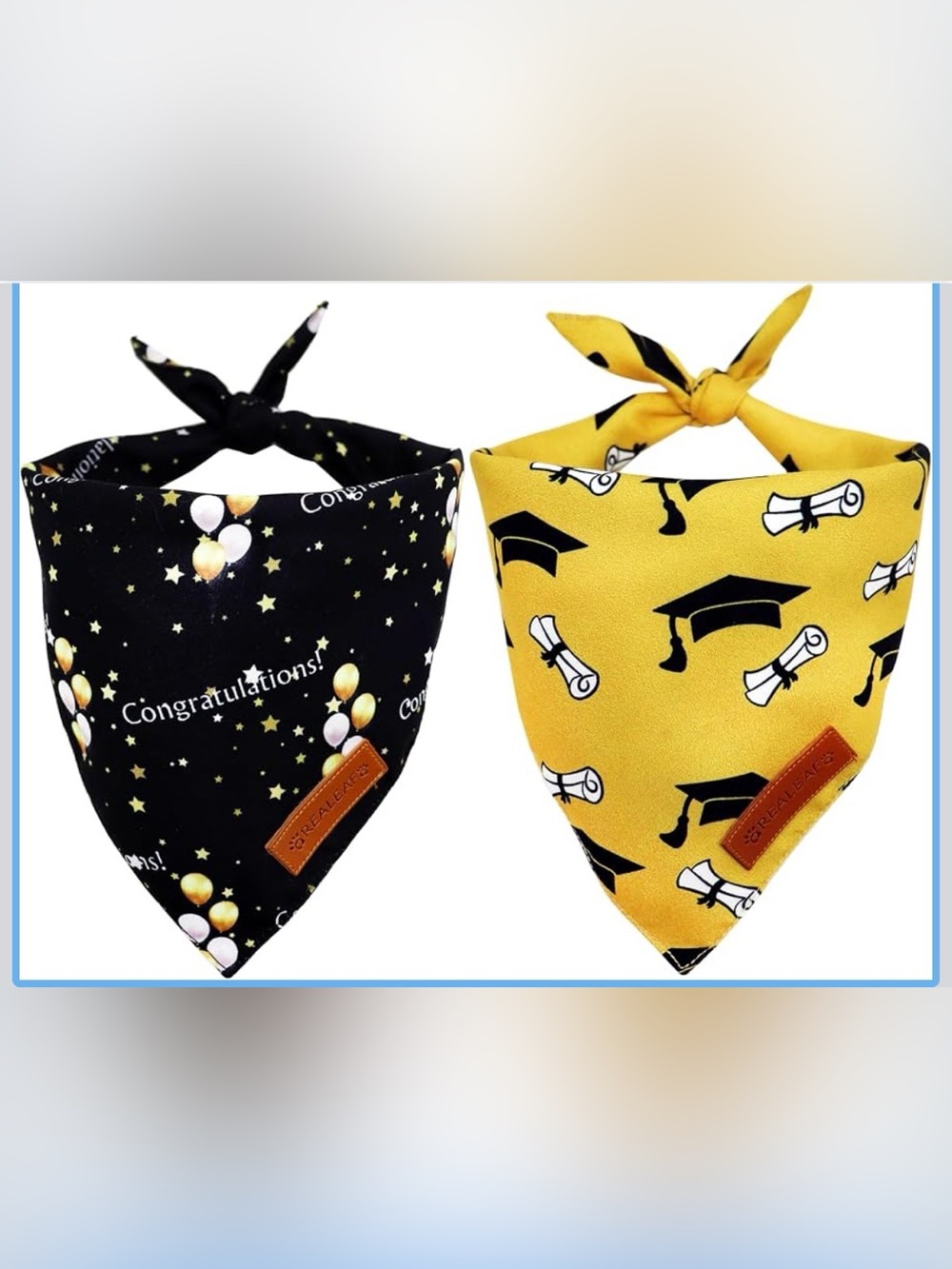 Graduation Dog Bandanas 2 Pack
